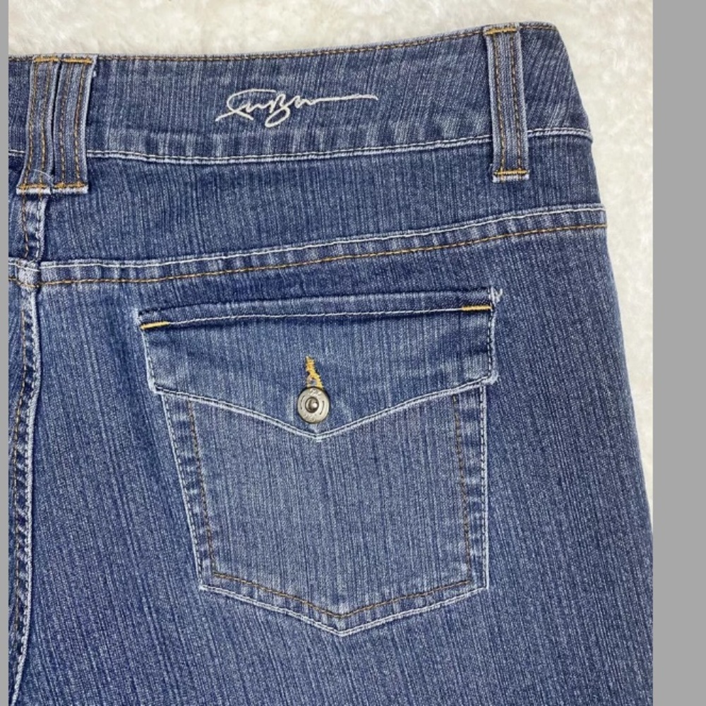Fubu Womens Jeans Straight Leg Dark Wash
